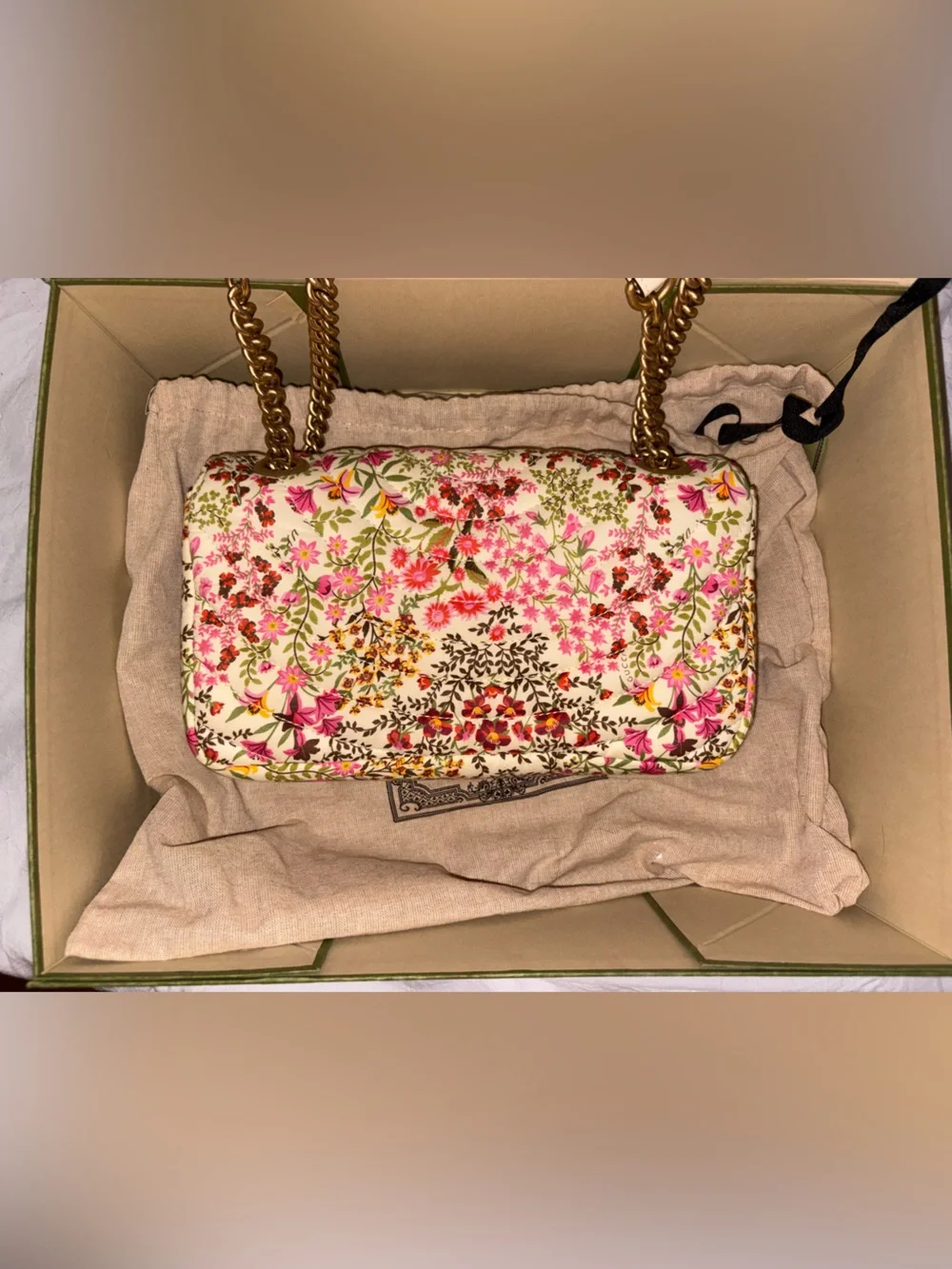 Gucci Marmont Floral Flap Bag